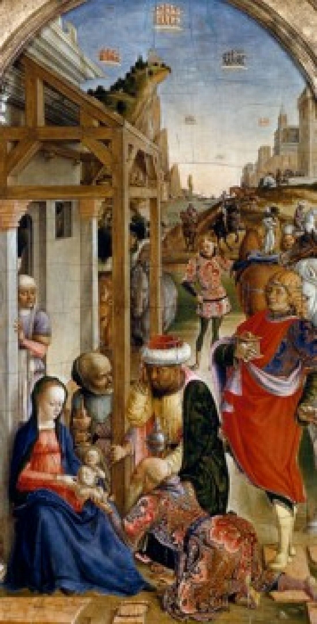 Adoration Of The Magi by Bartolomeo Vivarini (C1450-1499) Canvas Art - Bartolomeo Vivarini (24 x 36)