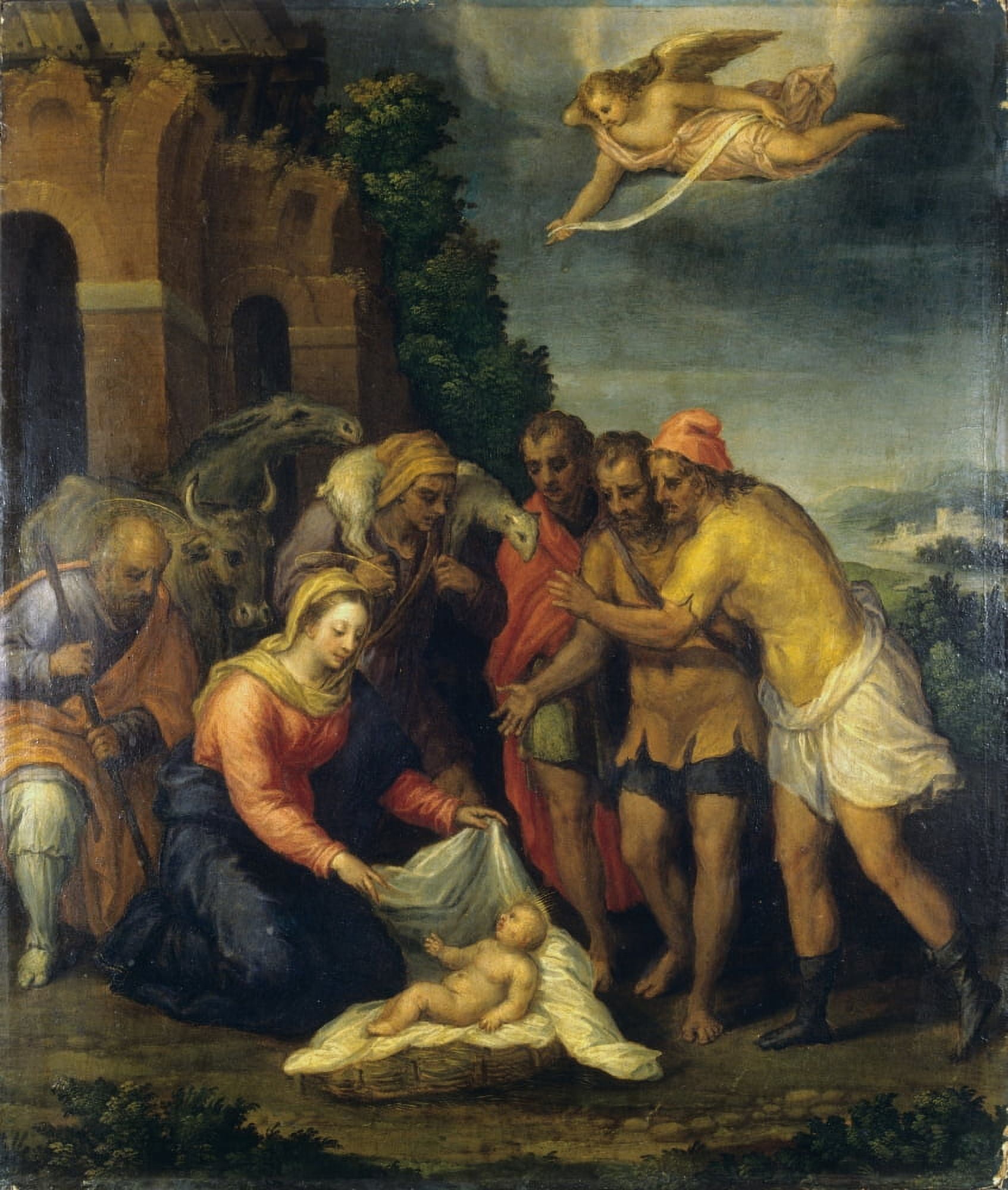 Adoration Of The Shepherds (Adorazione Dei Pastori) Canvas Art - (18 x 24)