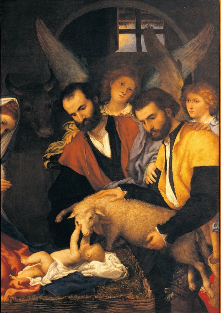 Adoration Of The Shepherds Canvas Art - (18 x 24)