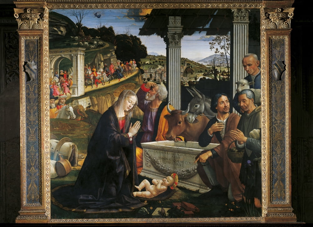 Adoration Of The Shepherds Canvas Art -  (36 x 24)