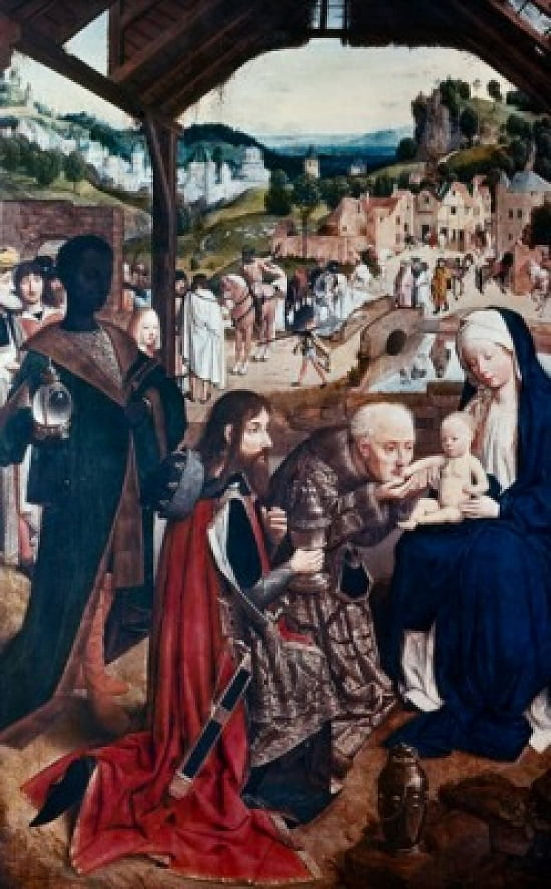 Adoration of Magi by Geertgen tot Sint Jans (ca1465-ca1495) Canvas Art - Geertgen tot Sint Jans (18 x 24)