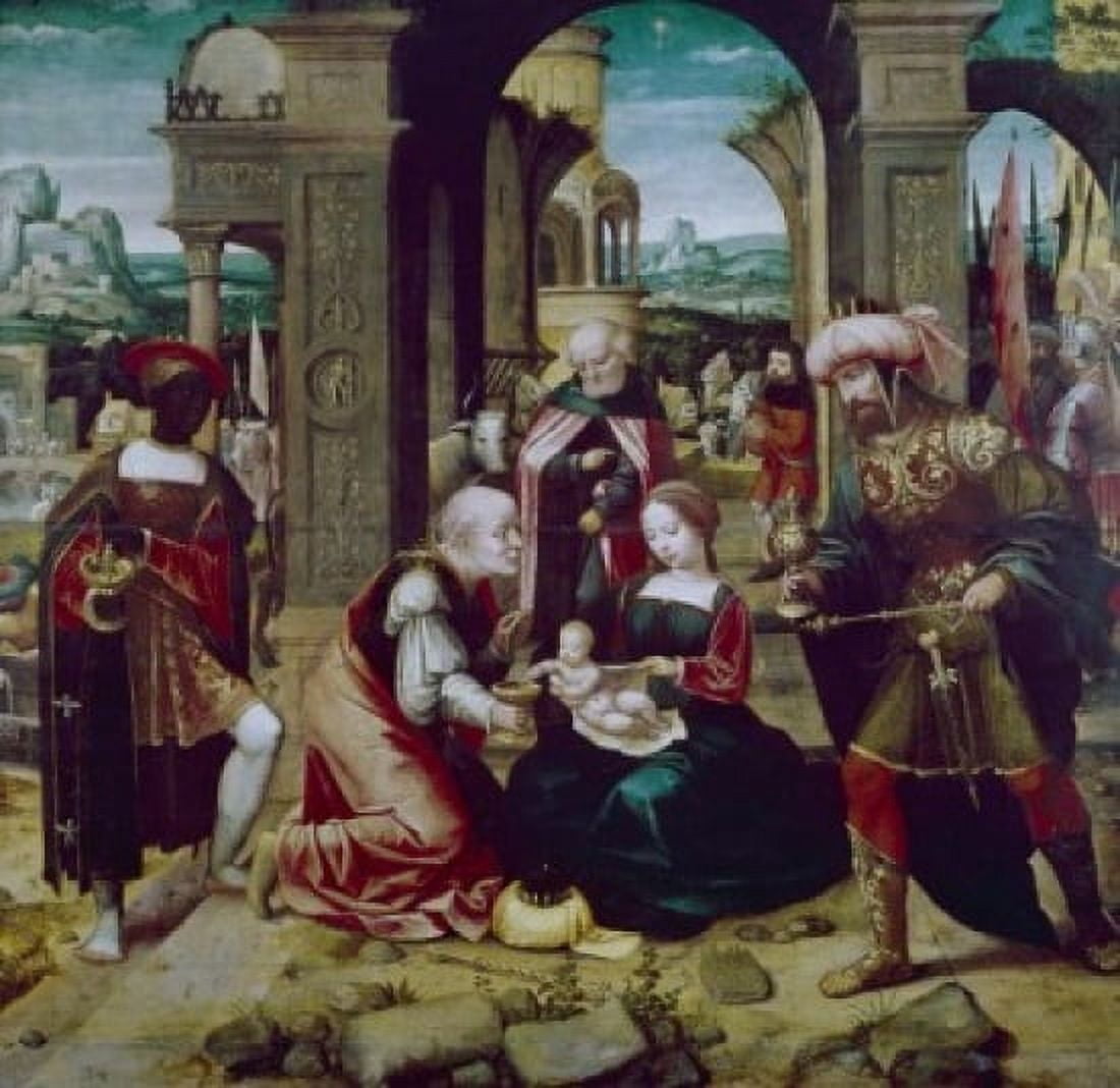 Adoration of Shepherds Master of Life of the Virgin (active 1463-1480) Canvas Art - (18 x 24)