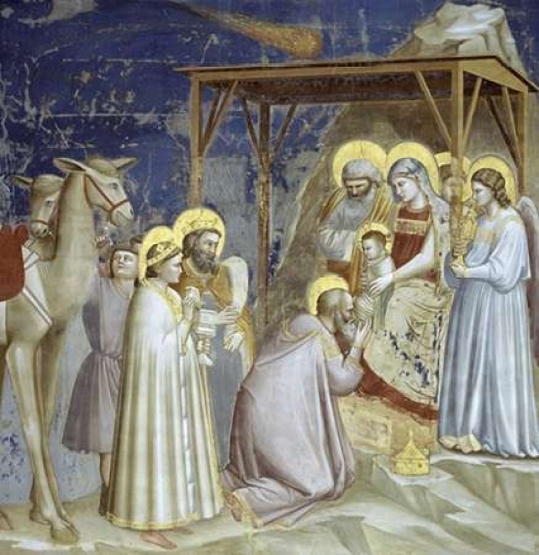 Adoration of The Magi Canvas Art - Giotto (24 x 24)