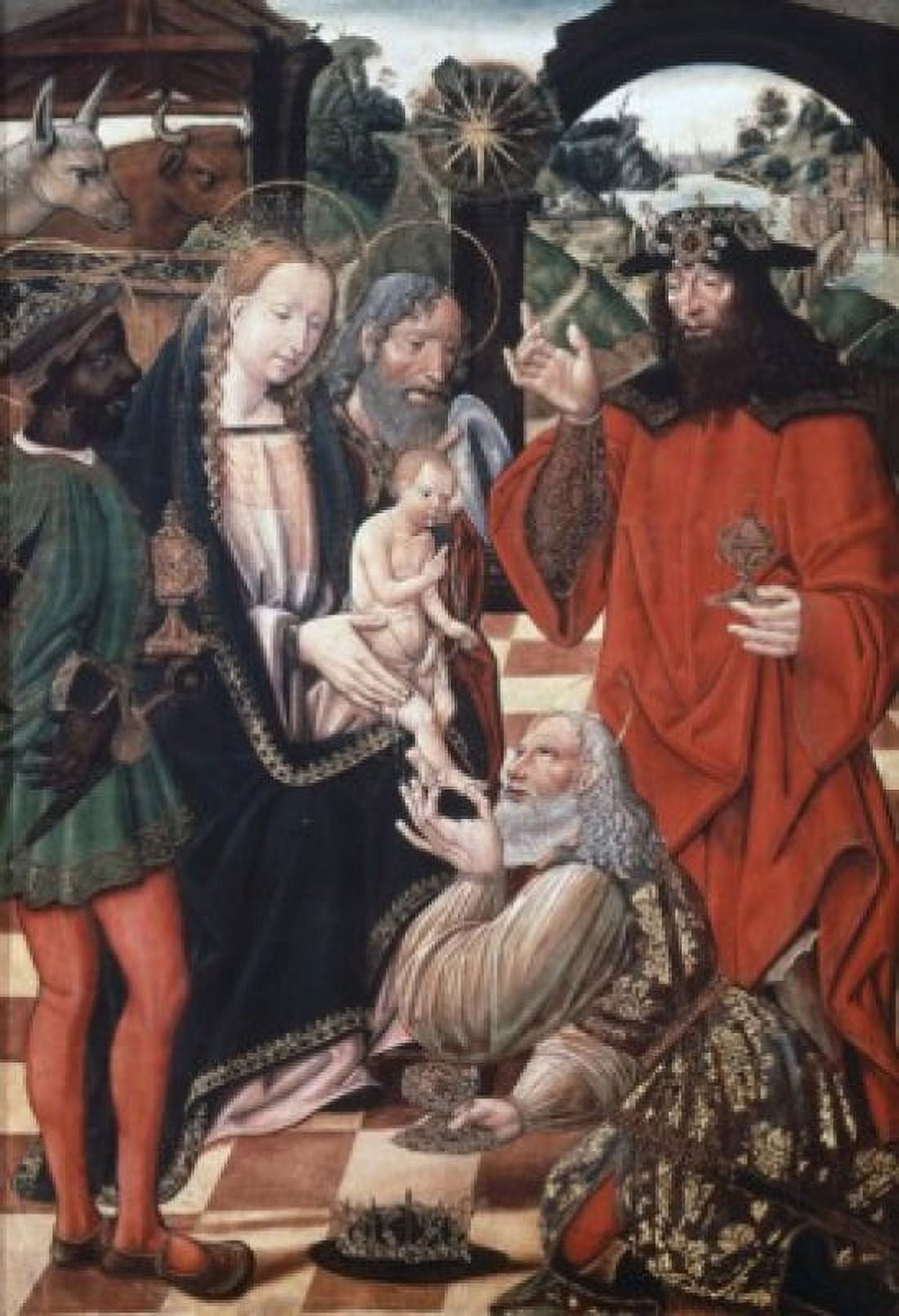 Adoration of the Kings 15th C Artist Unknown Canvas Art - (18 x 24)