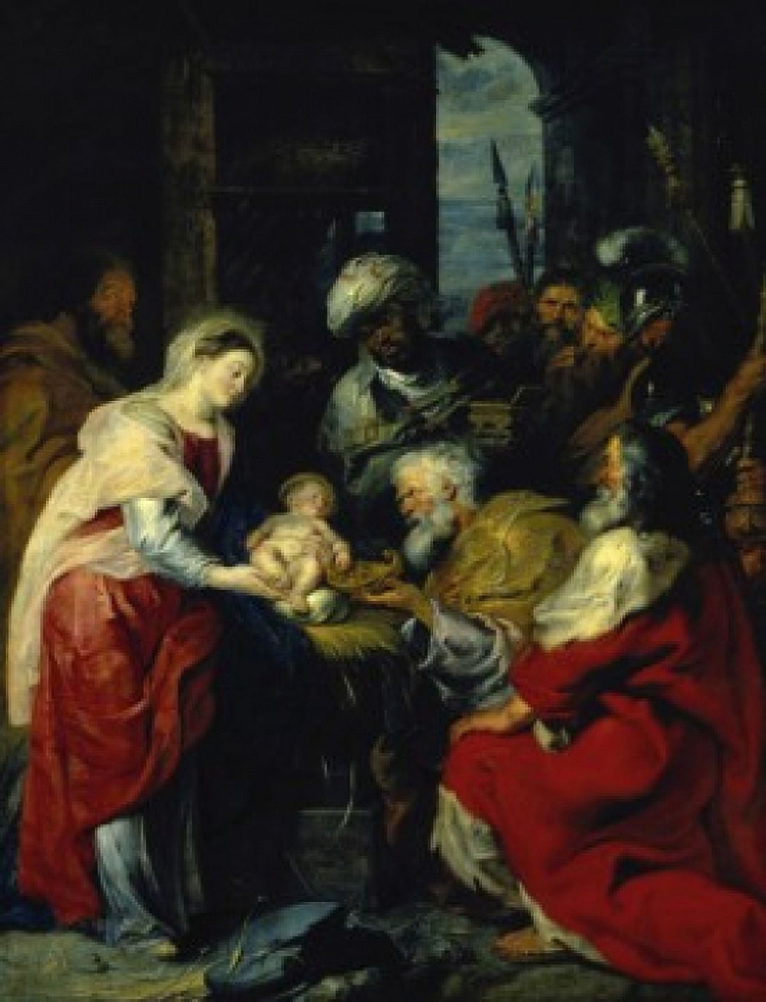 Adoration of the Kings 17th C Peter Paul Rubens (1577-1640Flemish) Musee du Louvre Paris France Canvas Art - Peter Paul Rubens (18 x 24)