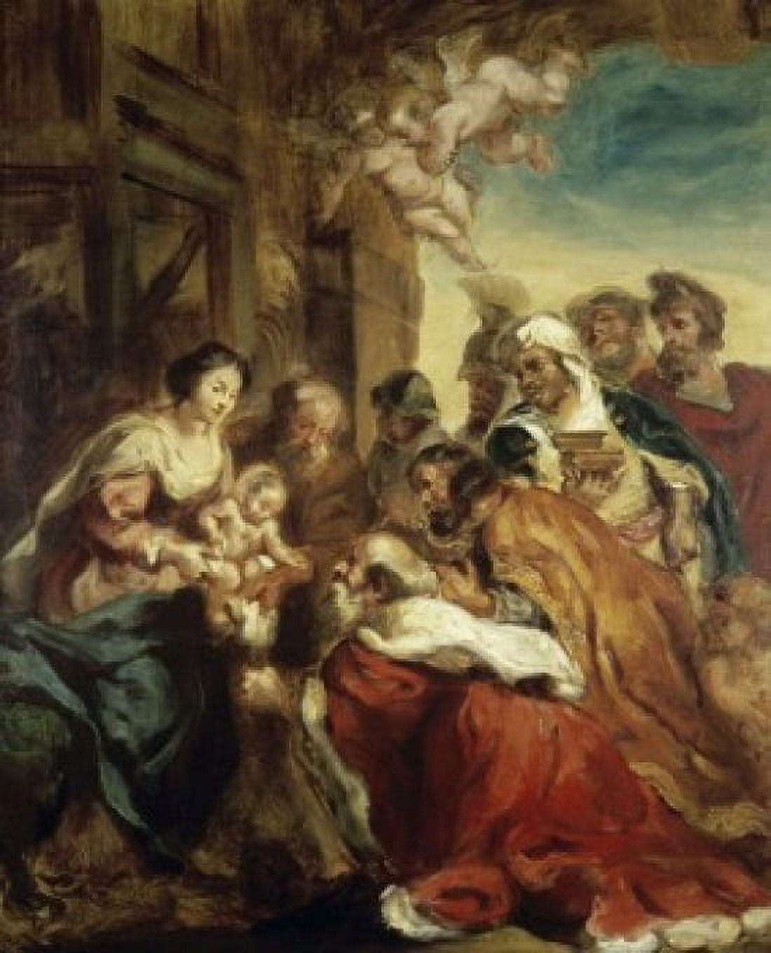 Adoration of the Kings Eugene Delacroix (1798-1863French) Canvas Art - Eugene Delacroix (18 x 24)