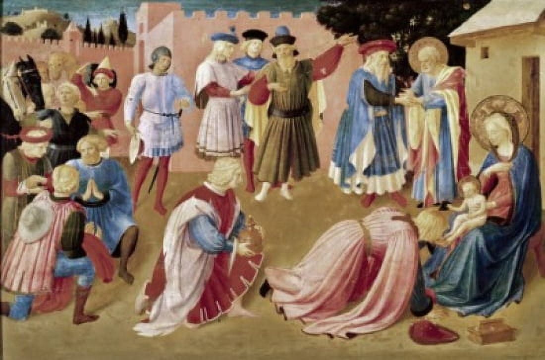 Adoration of the Kings Fra Angelico (ca1395-1455 Italian) Museo di San Marco Florence Italy Canvas Art - Fra Angelico (18 x 24)