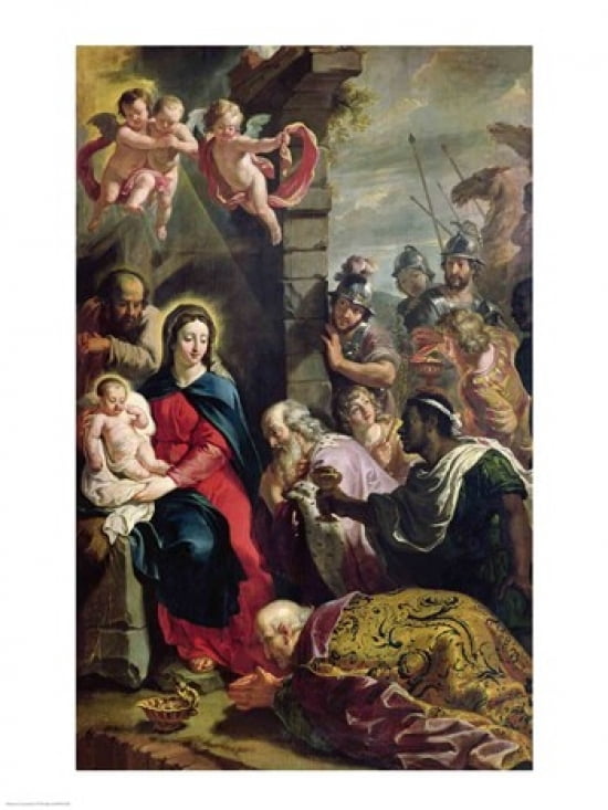 Adoration of the Magi Canvas Art - Philippe De Champaigne (24 x 36)