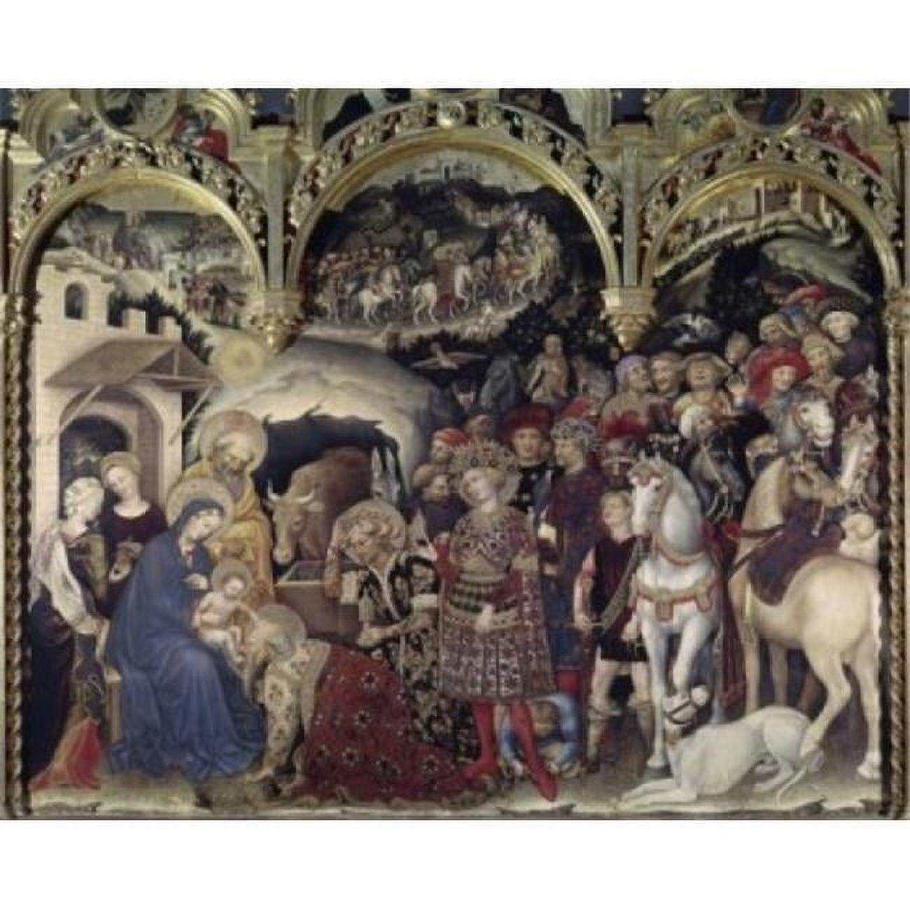 Adoration of the Magi Detail Gentile Da Fabriano Ca1370-1427 Italian ...