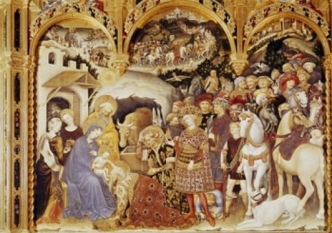 Adoration of the Magi Gentile da Fabriano (ca1370-1427 Italian) Galleria Degli Uffizi Florence Italy Canvas Art - Bartolomeo di Giovanni (18 x 24)
