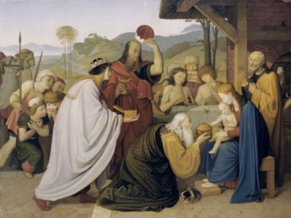 Adoration of the Magi Johann Friedrich Overbeck (1789-1869 German) Canvas Art - Johann Friedrich Overbeck (24 x 36)