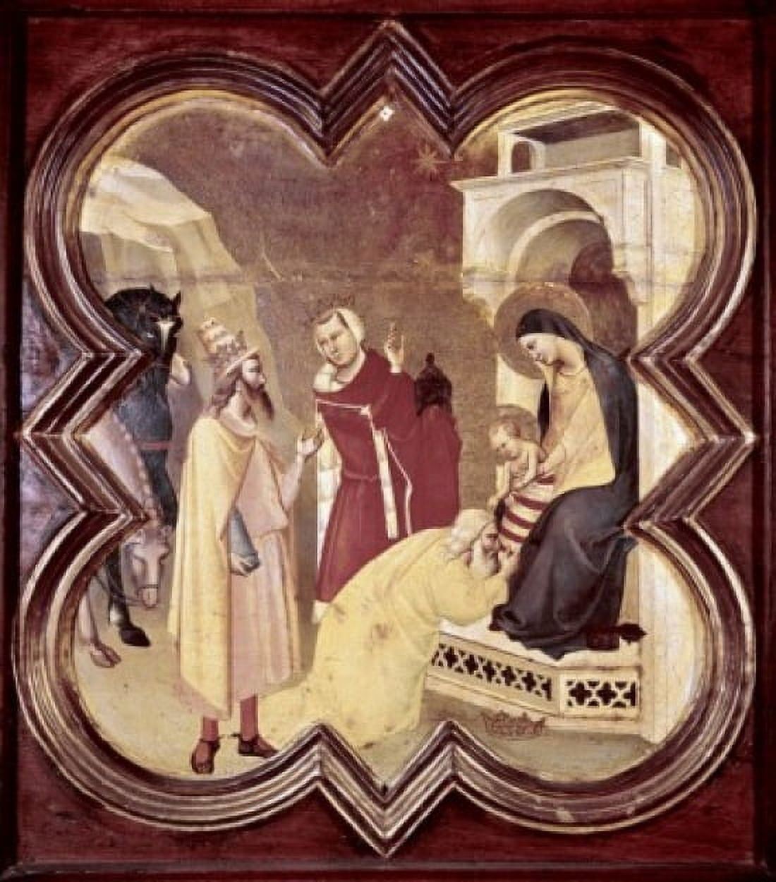 Adoration of the Magi  Taddeo Gaddi (ca1300-1366 Italian) Canvas Art - Taddeo Gaddi (18 x 24)