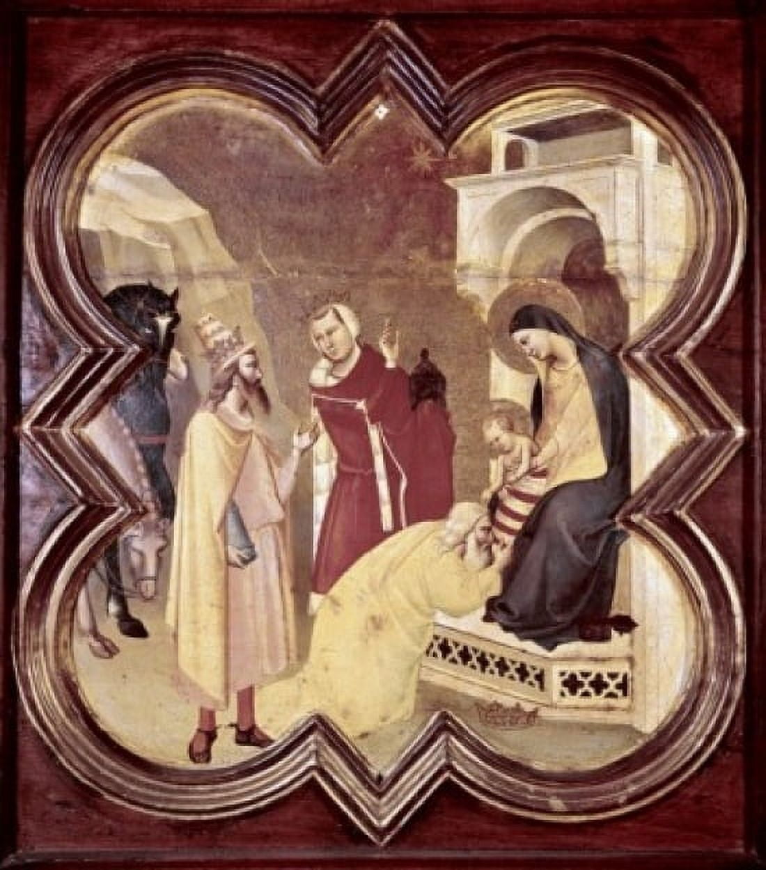 Adoration of the Magi Taddeo Gaddi (ca1300-1366 Italian) Canvas Art - Taddeo Gaddi (24 x 36)