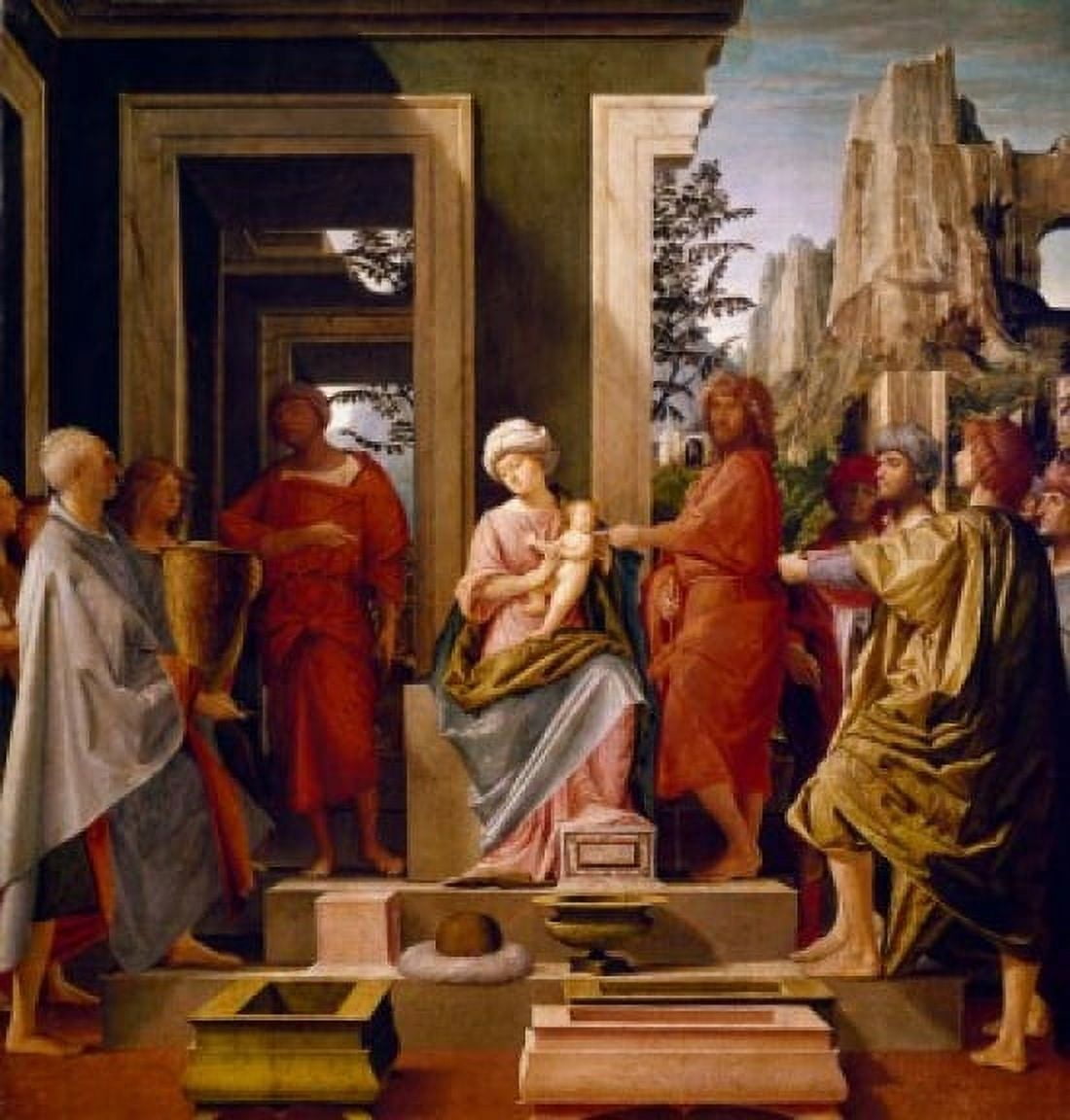 Adoration of the Magi by Bramantino (circa 1465-1530) England London National Gallery Canvas Art - Bramantino (18 x 24)