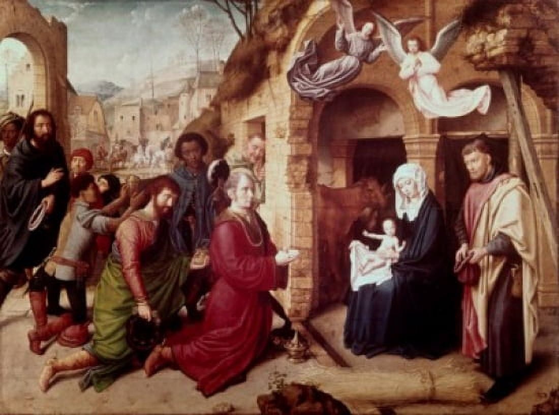 Adoration of the Magi ca 1495 Gerard David (1460-1523 Flemish) Oil on wood Alte Pinakothek Munich Germany Canvas Art - Gerard David (18 x 24)