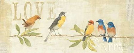 Adoration of the Magpie Panel I Canvas Art - Avery Tillmon (24 x 48)