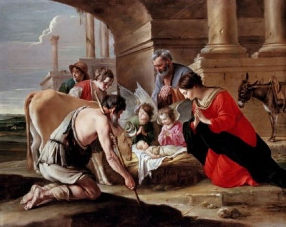 Adoration of the Sheperds Louis Le Nain (ca1593-1648 French) Canvas Art - Louis Le Nain (24 x 36)