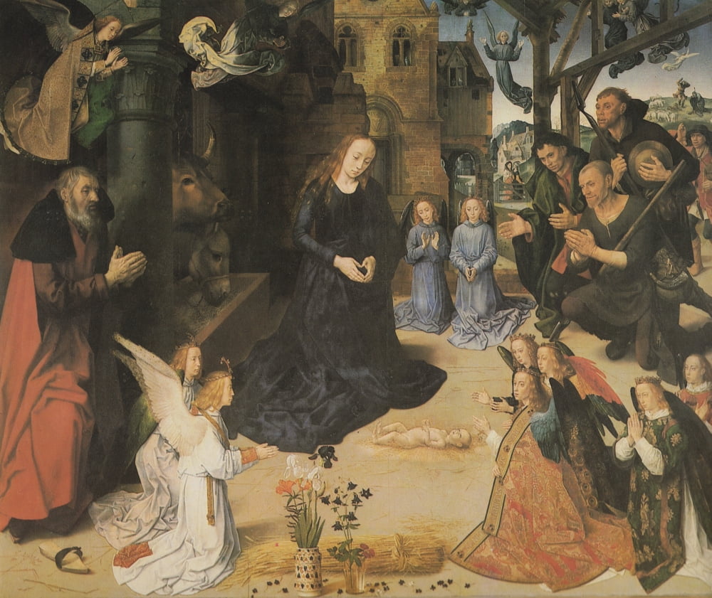Adoration of the Shepherds 1474-6 Canvas Art - Hugo Van der Goes (24 x 36)