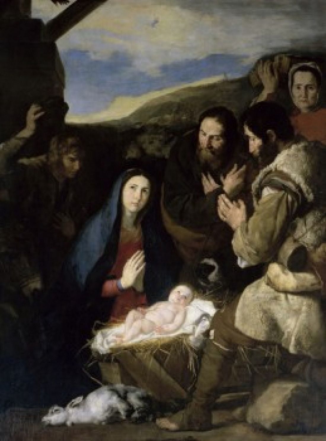 Adoration of the Shepherds 1650 Jusepe de Ribera (1591-1652Spanish) Musee du Louvre Paris Canvas Art - Jusepe de Ribera (18 x 24)