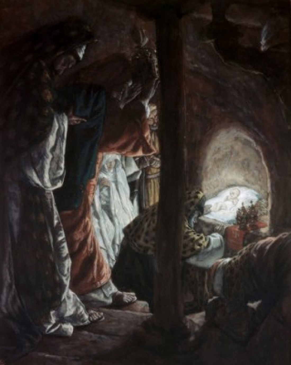 Adoration of the Wise Men James Tissot (1836-1902 French) Canvas Art - James Tissot (18 x 24)