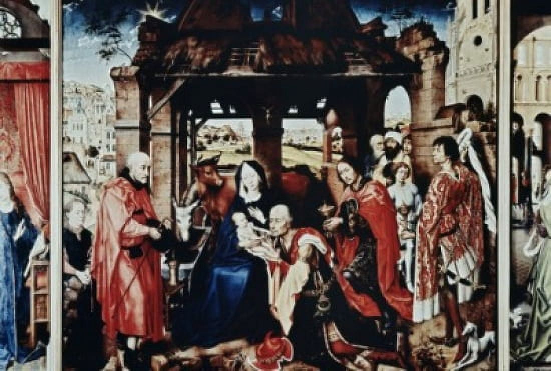 Adoration of the Wise Men Rogier van der Weyden (ca 1399-1464 Netherlandish) Canvas Art - Rogier van der Weyden (18 x 24)