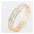 thumbnail image 1 of Adore 30386390 Elegant Three Row Heart Bracelet Bangle, 1 of 1