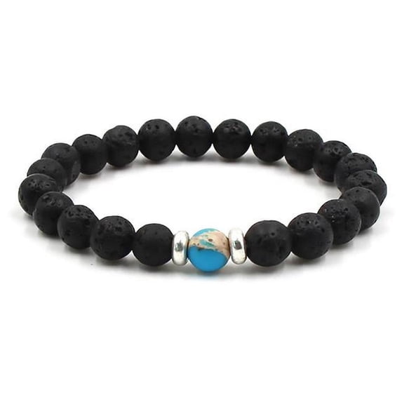 Adore 30386400 Volcanic Rock Lava Stone Beads Bracelet