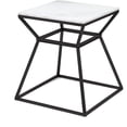 thumbnail image 1 of Adore Decor Audrey Tall Black Marble Side Table, 1 of 7