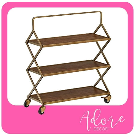 Adore Decor - Bar Cart - Gold