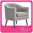 thumbnail image 1 of Adore Decor Ivey Modern Tufted Fabric Accent Chair in Gray, 1 of 8