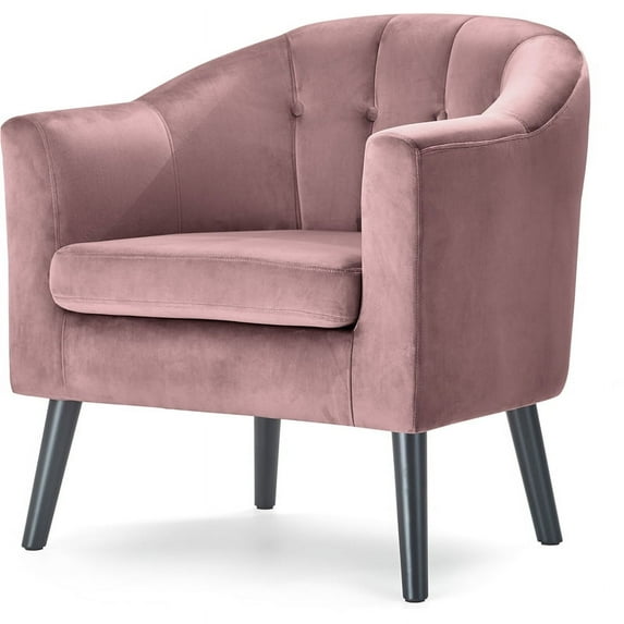 Adore Decor Ivey Tufted Accent Chair Pink