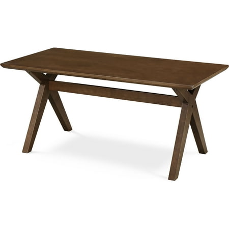 Adore Decor - Lukas Rectangular Mid-Century Modern Wood Coffee Table - Warm Brown