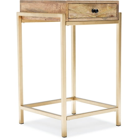 Adore Decor - Sidney Modern Mango Wood 1-Drawer Accent Table - Beige