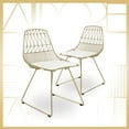 thumbnail image 1 of Adore Decor Vivi Dining Chair Set of 2 Gold, 1 of 6