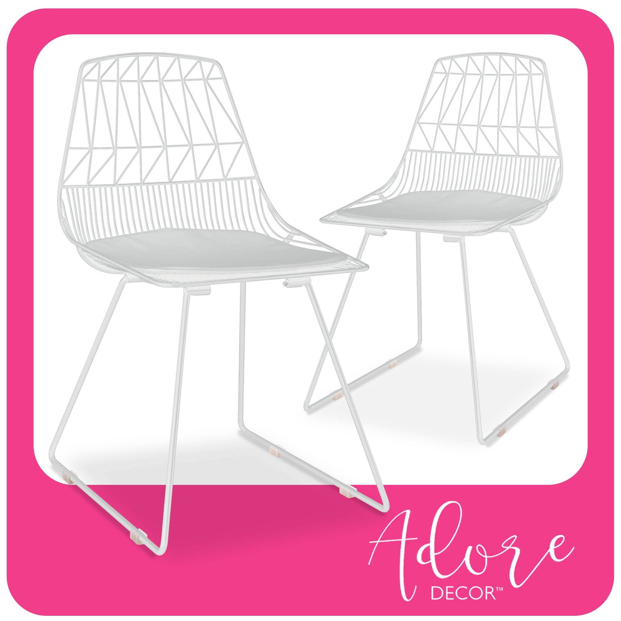 Chic French White Faux Leather Upholstered Side Chair with Slat Design