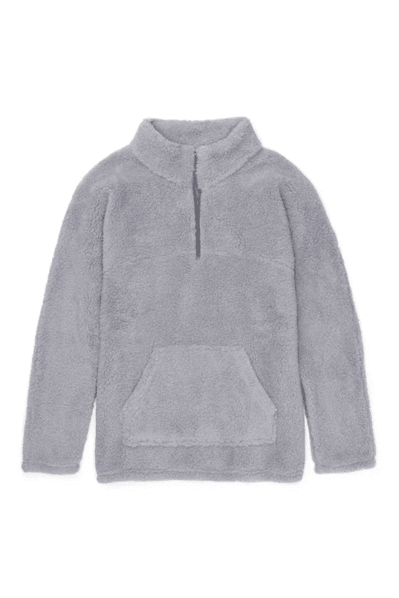 Addi Shepra Quarter Zip Jacket in Gray, Size S