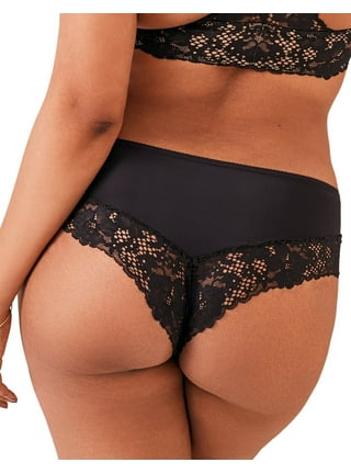 Deirdre Allover Lace Pack Cheeky Black Cheeky Panties (Pack of 3)