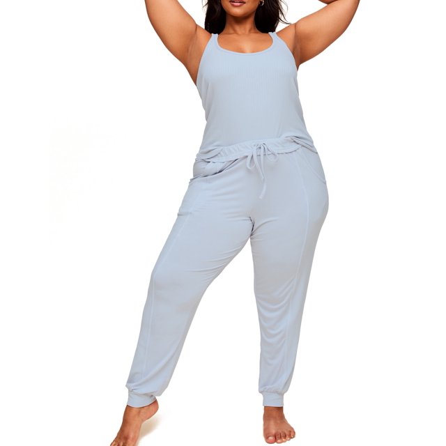Adore Me Leelee Pajama Tank & Jogger Pajama Set Women's Plus and