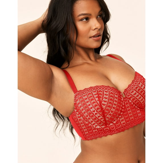 Adore Me Nymphadora Contour Balconette Women's Bra Plus and Regular Sizes