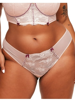 Plus Size Lace High Waisted Thong