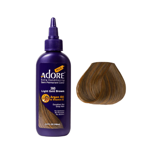 Adore Plus Semi Permanent Color (Color : 360 Light Gold Brown)