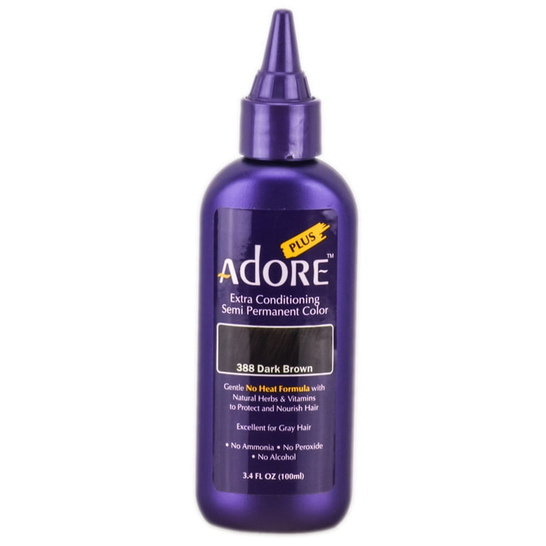 Adore Plus Semi Permanent Color (Color : 388 Dark Brown) 