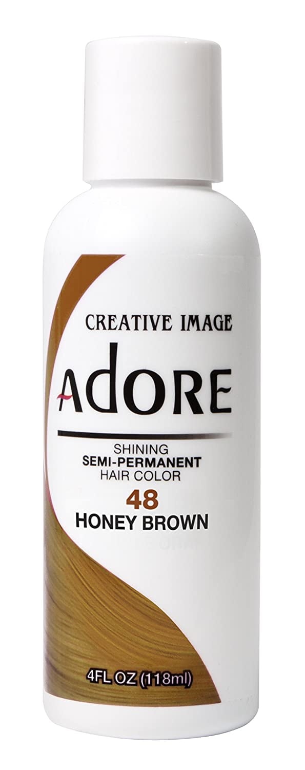 Adore Semi-Permanent Hair Color #048 Honey Brown, 4 oz