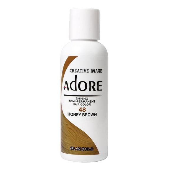 Adore Semi-Permanent Hair Color #048 Honey Brown, 4 oz