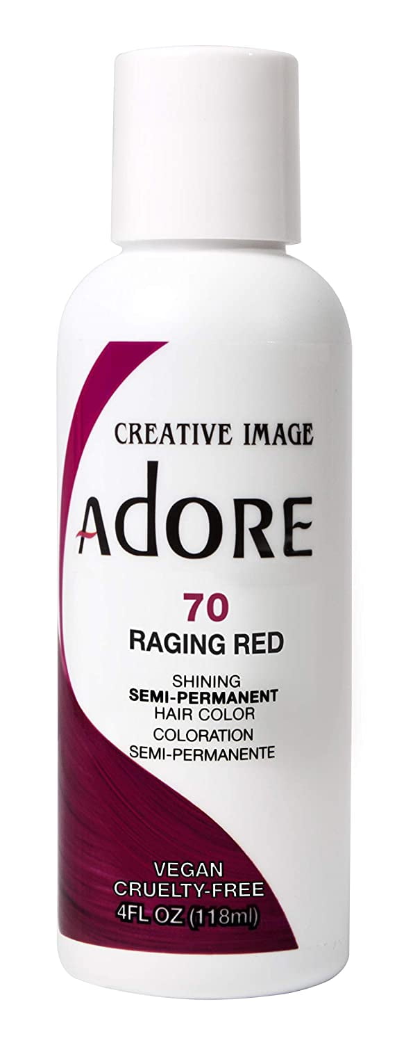 Adore Semi-Permanent Hair Color #070 Raging Red, 4 oz - Walmart.com