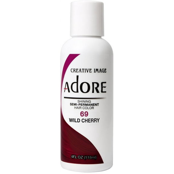 Adore Semi Permanent Hair Color, 69 Wild Cherry, 4 oz, Adult