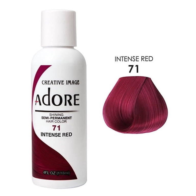 Adore Semi Permanent Hair Color 71 Intense Red For all hair types