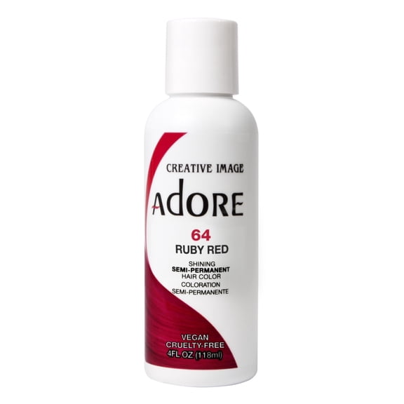 Adore Semi-Permanent Haircolor #064 Ruby Red 4oz (Pack of 3)