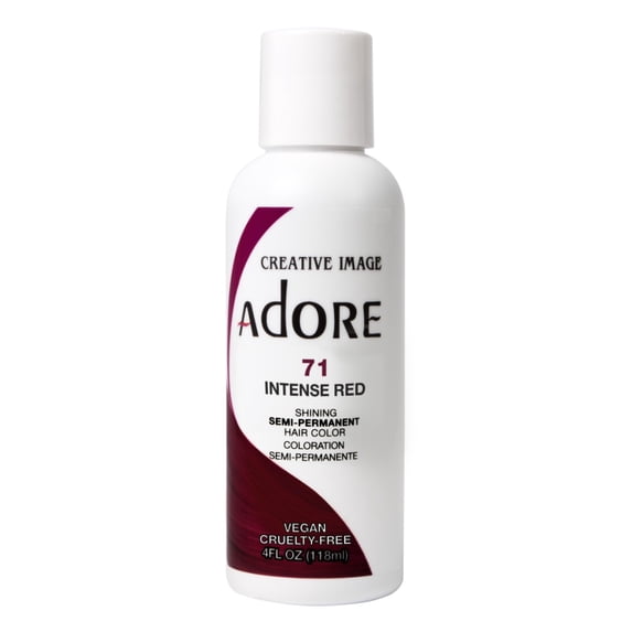 Adore Semi-Permanent Haircolor #071 Intense Red 4oz (Pack of 2)