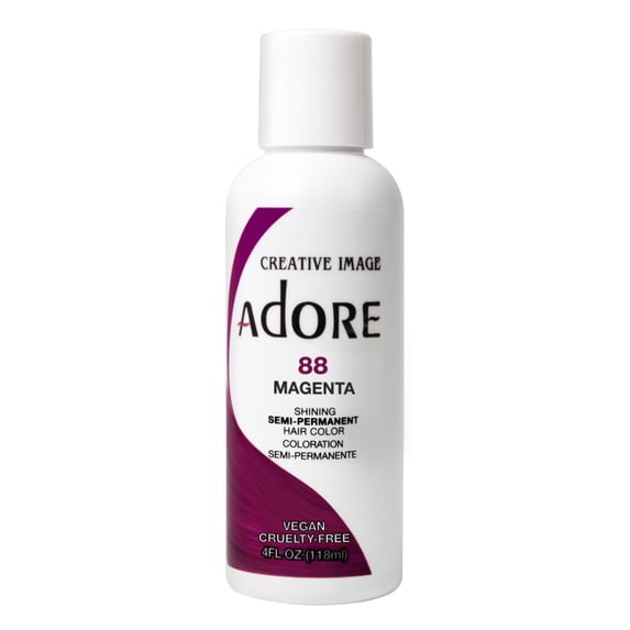 Adore Semi-Permanent Haircolor #088 Magenta 4oz (Pack of 2)